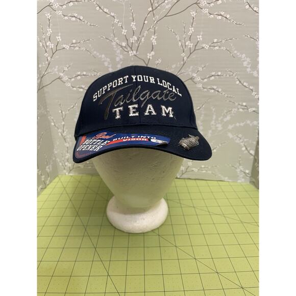 Support Your Local Tailgate Team Real Bottle Opener Built Into Visor Cap Hat NEW - Picture 2 of 12